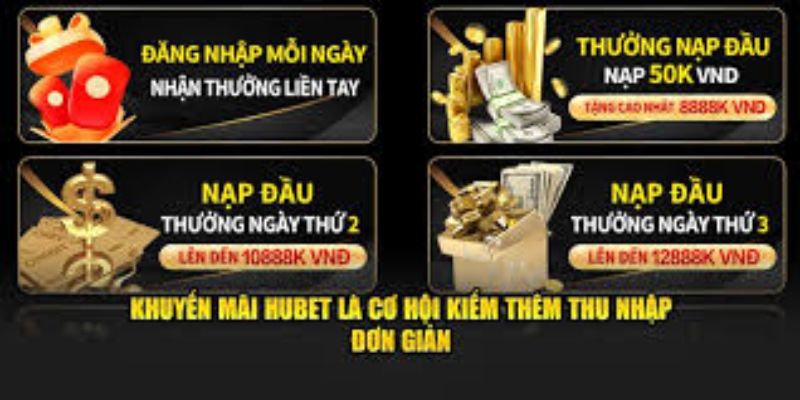 Khuyến mãi nạp tiền lần 2 nhận thưởng hấp dẫn tại nhà cái Hubet